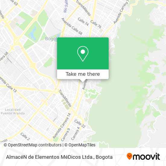 AlmacéN de Elementos MéDicos Ltda. map