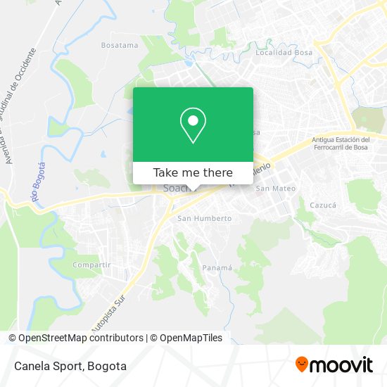 Mapa de Canela Sport