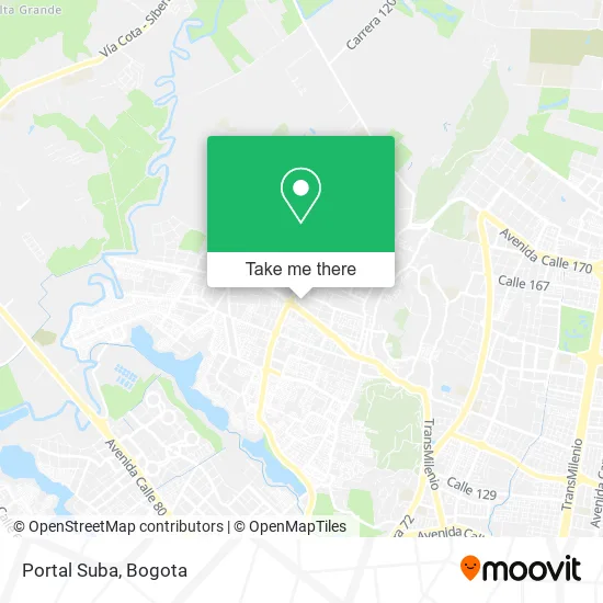 Mapa de Portal Suba