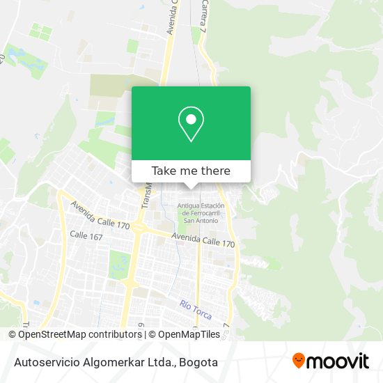 Mapa de Autoservicio Algomerkar Ltda.