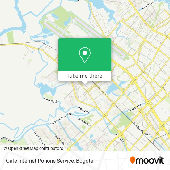 Cafe Internet Pohone Service map