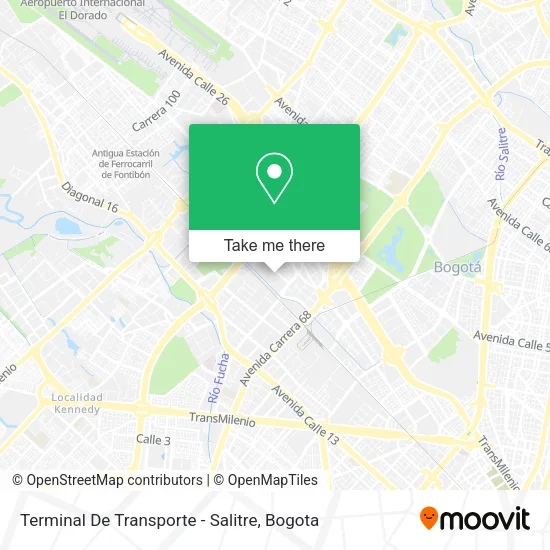 Mapa de Terminal De Transporte - Salitre