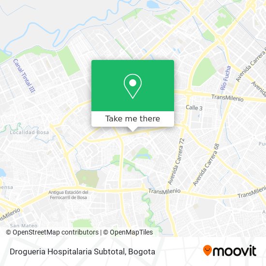Drogueria Hospitalaria Subtotal map