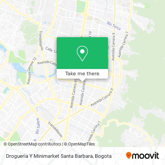 Drogueria Y Minimarket Santa Barbara map