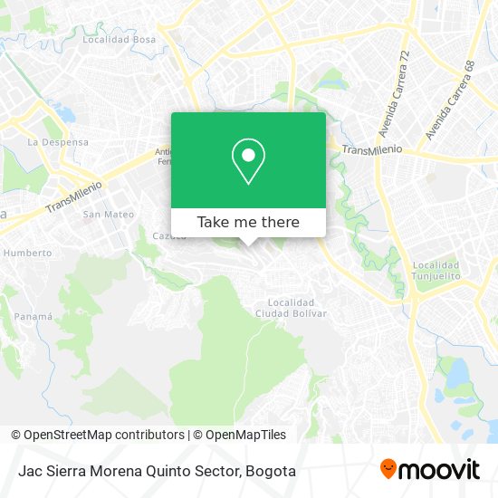Mapa de Jac Sierra Morena Quinto Sector