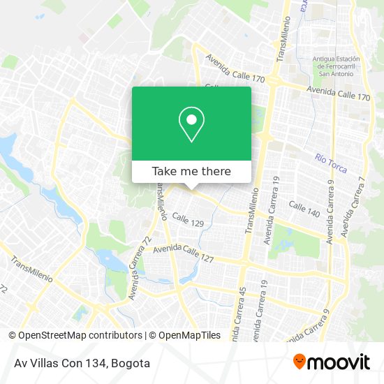 Mapa de Av Villas Con 134