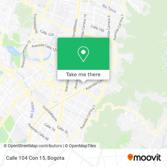 Mapa de Calle 104 Con 15