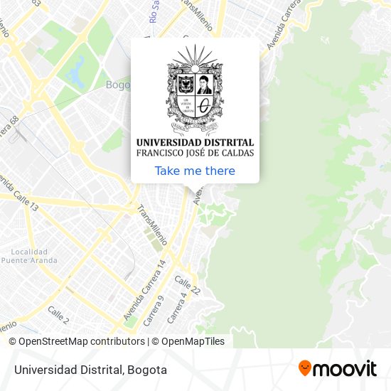 Mapa de Universidad Distrital