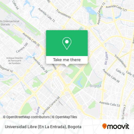 Universidad Libre (En La Entrada) map