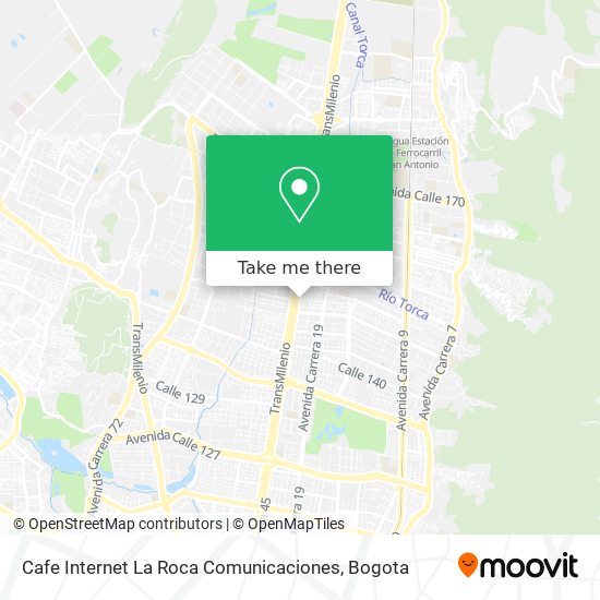 Cafe Internet La Roca Comunicaciones map