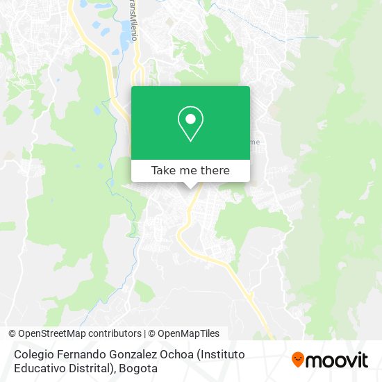 Colegio Fernando Gonzalez Ochoa (Instituto Educativo Distrital) map