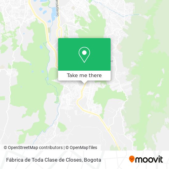 Fábrica de Toda Clase de Closes map