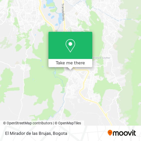Mapa de El Mirador de las Brujas