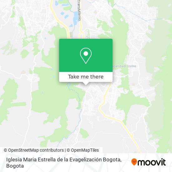 Iglesia Maria Estrella de la Evagelización Bogota map