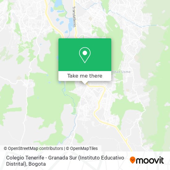 Mapa de Colegio Tenerife - Granada Sur (Instituto Educativo Distrital)