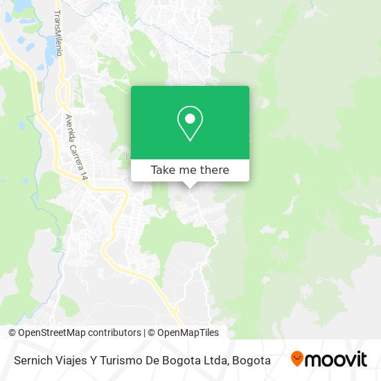 Sernich Viajes Y Turismo De Bogota Ltda map