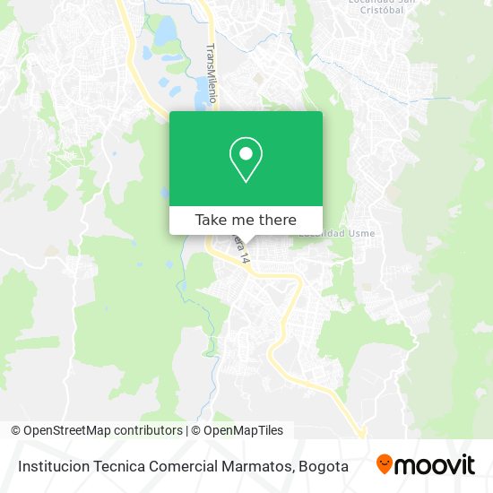 Institucion Tecnica Comercial Marmatos map