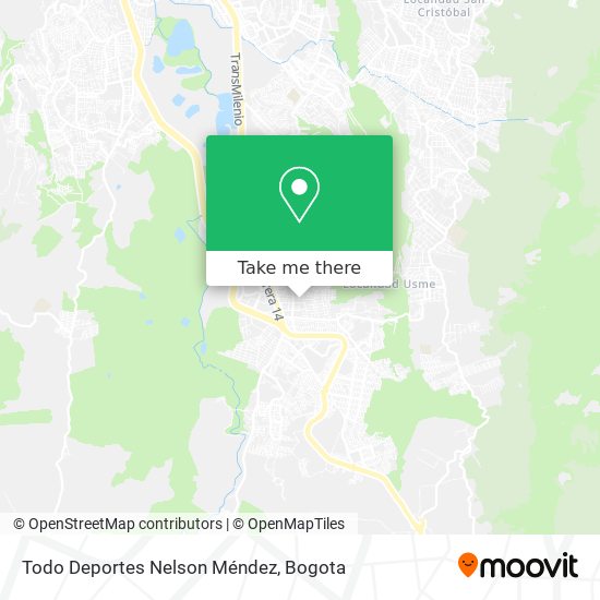 Mapa de Todo Deportes Nelson Méndez