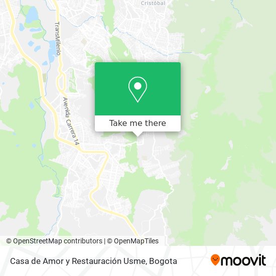 Casa de Amor y Restauración Usme map