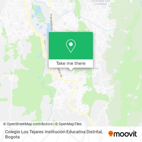 Colegio Los Tejares Institución Educativa Distrital map