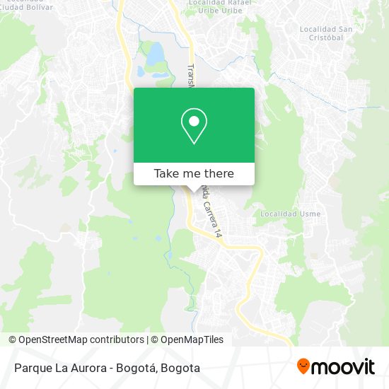 Parque La Aurora - Bogotá map