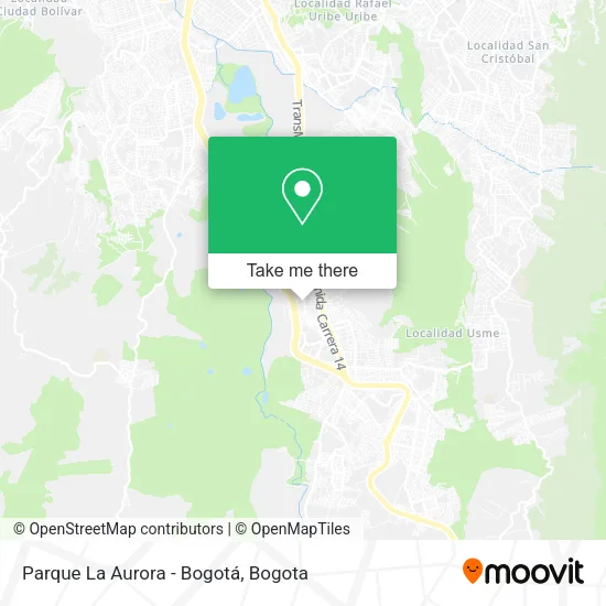 Mapa de Parque La Aurora - Bogotá
