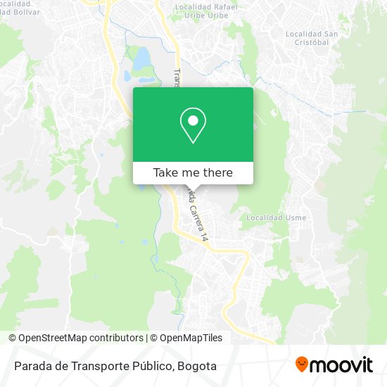 Mapa de Parada de Transporte Público