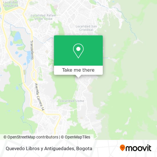 Mapa de Quevedo Libros y Antiguedades