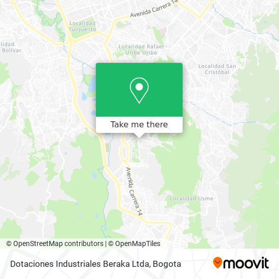 Dotaciones Industriales Beraka Ltda map