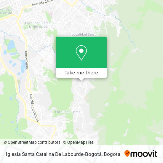 Iglesia Santa Catalina De Labourde-Bogotá map