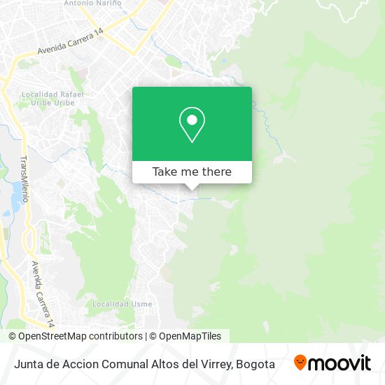 Junta de Accion Comunal Altos del Virrey map