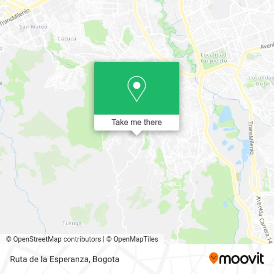 Ruta de la Esperanza map