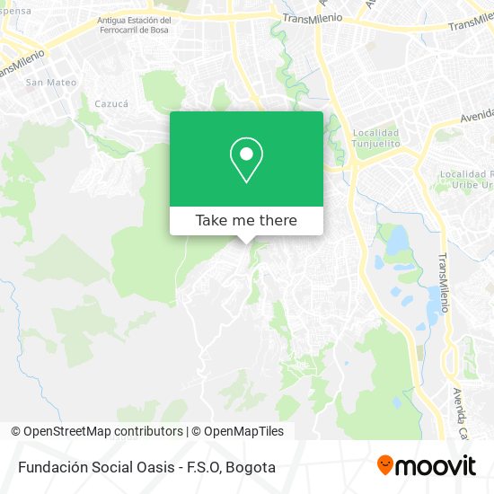 Mapa de Fundación Social Oasis - F.S.O