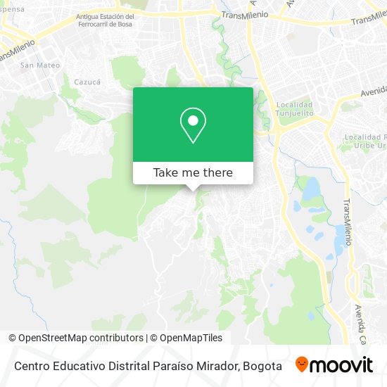 Centro Educativo Distrital Paraíso Mirador map