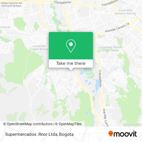 Supermercados .Rnor Ltda map