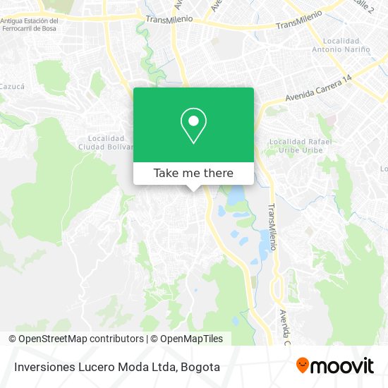 Inversiones Lucero Moda Ltda map
