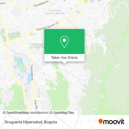 Droguería Hipersalud map