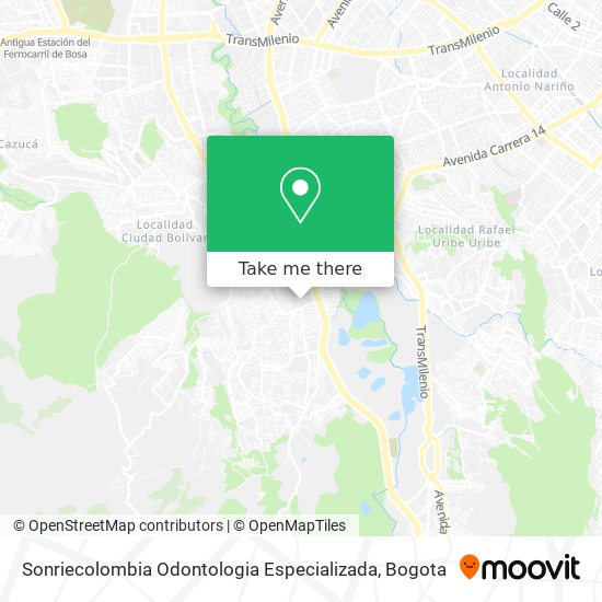 Mapa de Sonriecolombia Odontologia Especializada