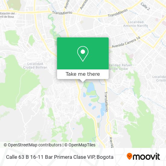 Calle 63 B 16-11 Bar Primera Clase VIP map
