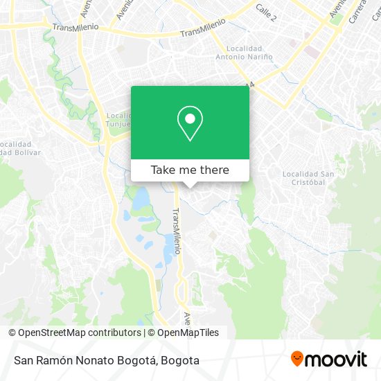 San Ramón Nonato Bogotá map