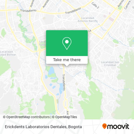 Mapa de Erickdents Laboratorios Dentales