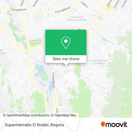 Mapa de Supermercado El Rodeo