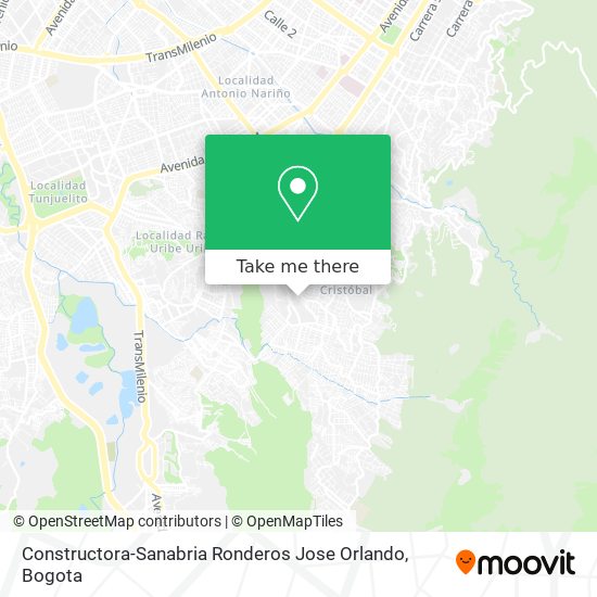 Mapa de Constructora-Sanabria Ronderos Jose Orlando