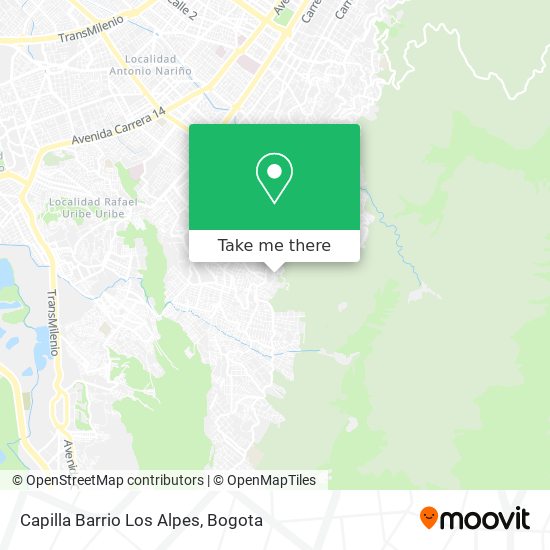 Capilla Barrio Los Alpes map