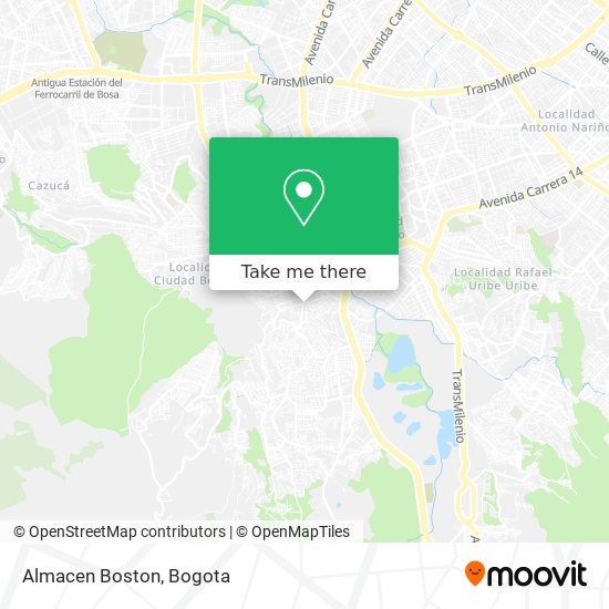 Almacen Boston map