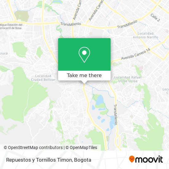 Repuestos y Tornillos Timon map