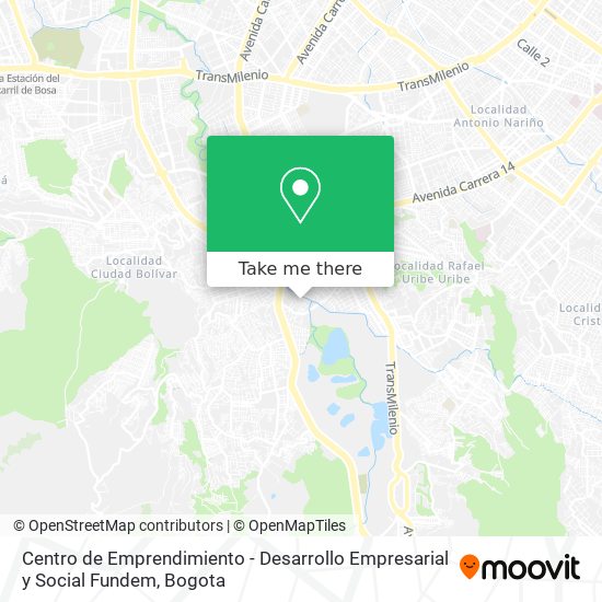 Centro de Emprendimiento - Desarrollo Empresarial y Social Fundem map