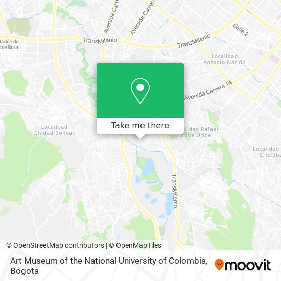 Art Museum of the National University of Colombia map