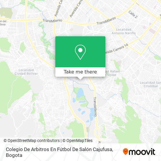 Colegio De Arbitros En Fútbol De Salón Cajufusa map