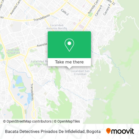 Bacata Detectives Privados De Infidelidad map